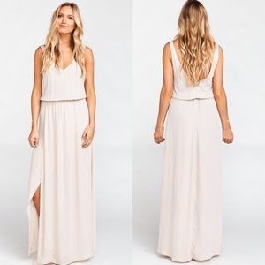 Show Me Your MuMu Pink Sleeveless V-Neck Maxi Dress
